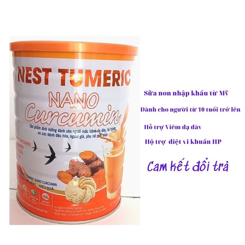 Sữa nghệ Nest Tumeric Nano Curcumin tốt cho dạ dày đại tràng và làm đẹp da 400g