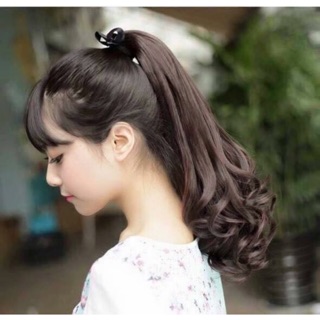 Tóc giả Buộc xoăn cột xoăn đuôi xoăn lọn 40cm ( có ảnh thật)