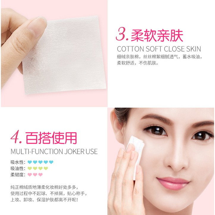 Hộp 100 miếng bông tẩy trang Bioaqua hàng nội địa Trung | BigBuy360 - bigbuy360.vn