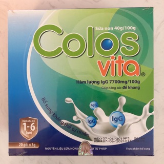 Sữa Non Colosvita tăng sức đề kháng cho bé 1-6 tuổi