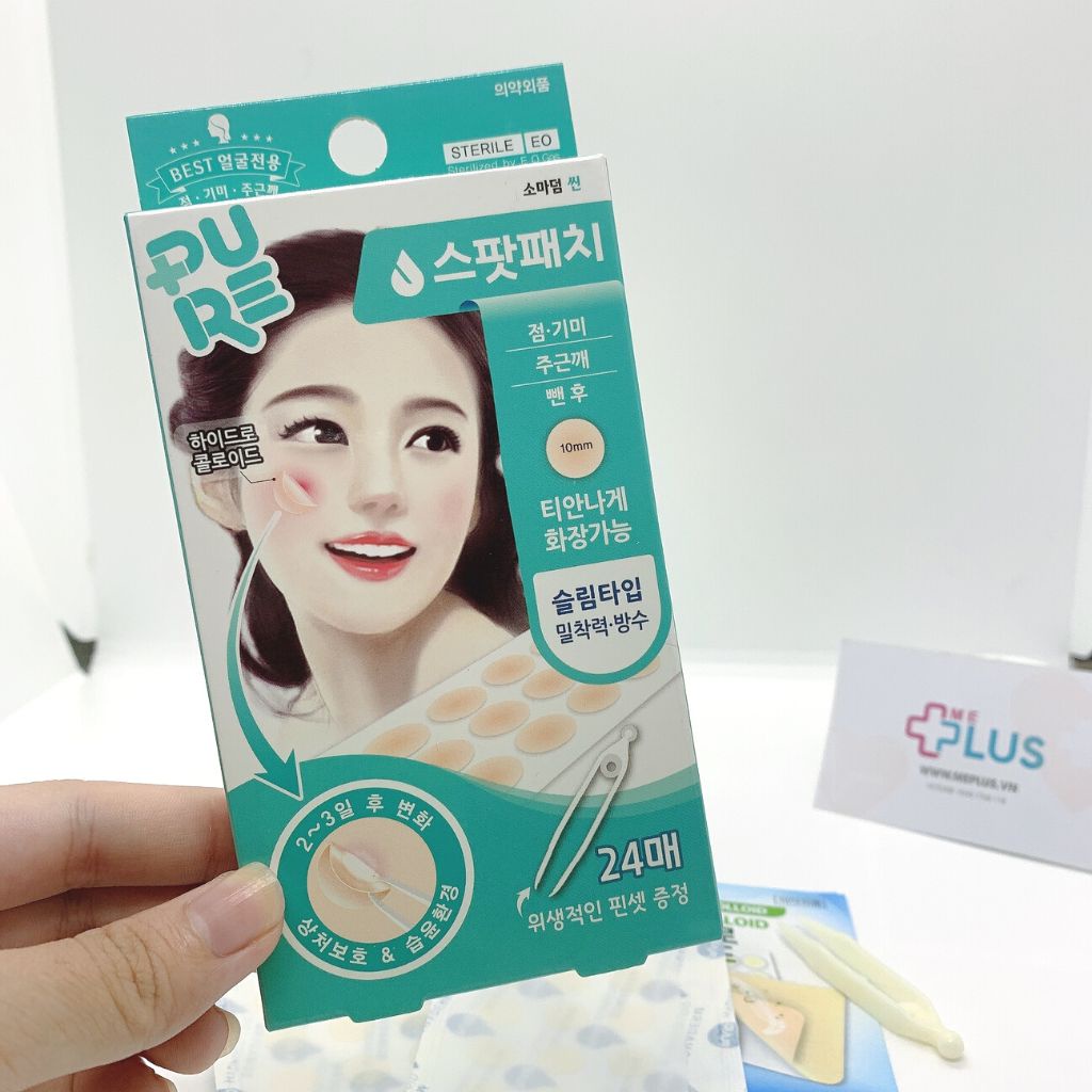 Miếng Dán Mụn, Băng Dán Vết Thương Somaderm- Thin Chứa Hydrocolloid Giúp Mờ Sẹo, Giảm Thâm 12-24 miếng