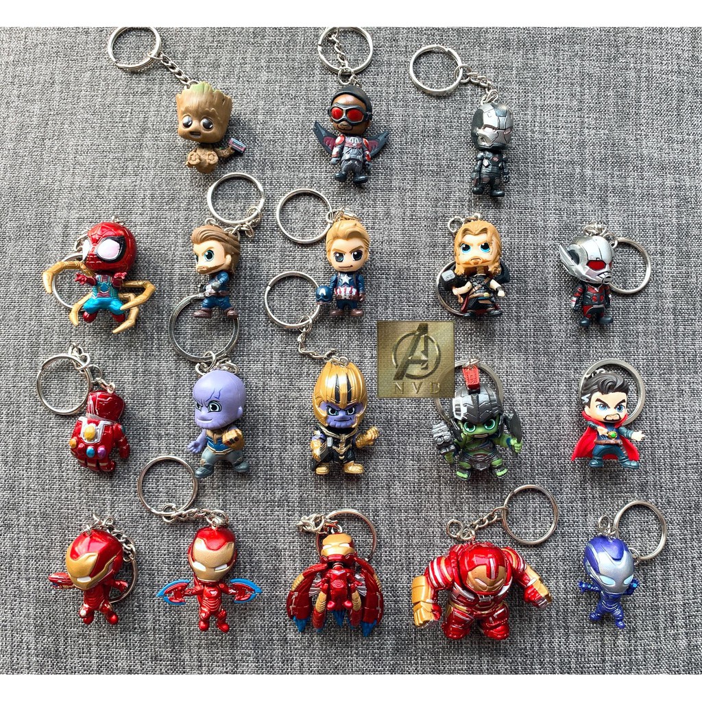 Móc khoá Marvel chibi cực cute