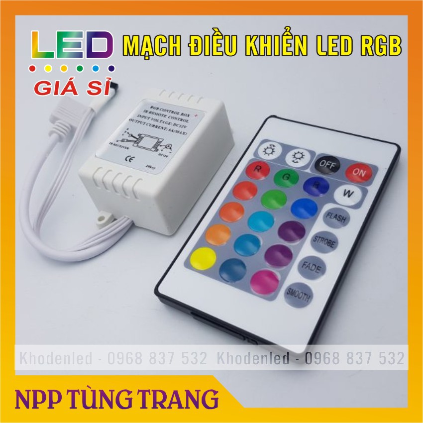 Bộ điều khiển led  7 màu RGB