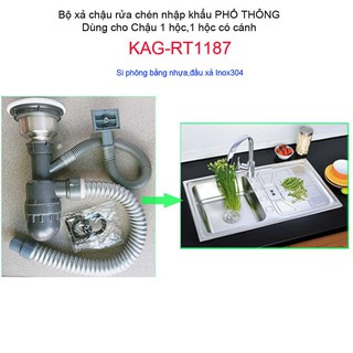 BỘ XẢ CHẬU CHÉN BÁT 1 HỐ KAG-RT1187