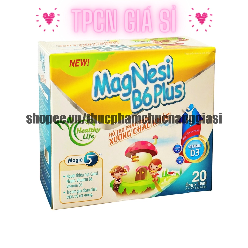 Siro tăng chiều cao cho bé Magie B6 plus bổ sung kẽm, vitamin d3 giúp trẻ phát triển, hỗ trợ chắc xương - Hộp 20 ống