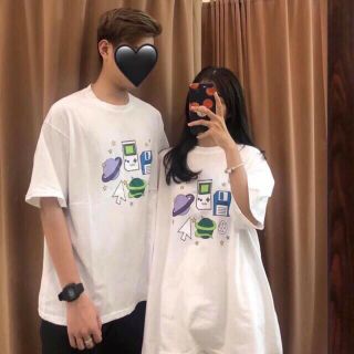 Áo thun form rộng style giấu quần tay lỡ màu trắng chất cotton xịn