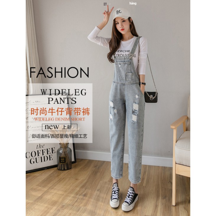 [Mã FAGREAT55 giảm tới 50K đơn 250K] Quần Yếm jean Nữ HOT TREND Phiên Bản Hàn Quốc- B43 | BigBuy360 - bigbuy360.vn