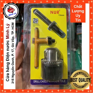 Đầu Chuyển Đuôi Bê Tông Sang Đầu Kẹp Mũi Khoan 13 ly Khóa Tay Cao Cấp NUR