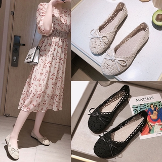 Giày Sandal Vải 2020 Lưới Mùa Hè Giày Lưới Thoáng Khí Phụ Nữ Mang Thai Đế Mềm Gommino Phẳng Bơm Nam Nữ