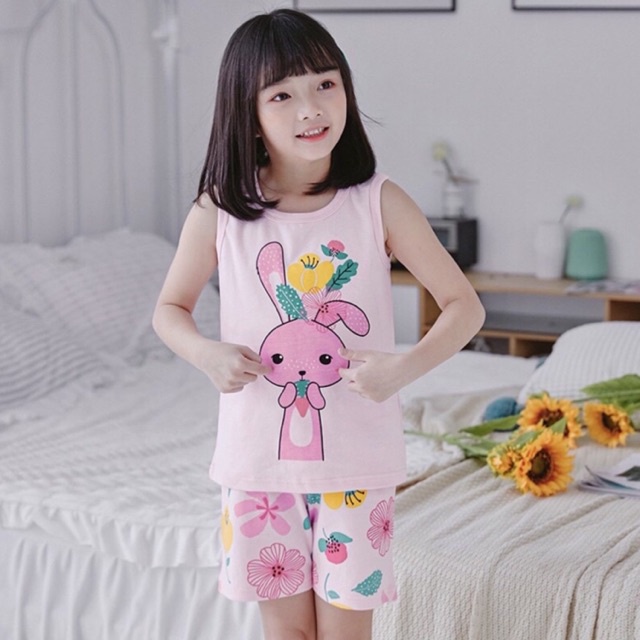 Bộ Áo Ba Lỗ vs Quần Short: Màu Sắc + In Hoạt Tiết Dễ Cưng... Cho Bé Từ 01-08 Tuổi.