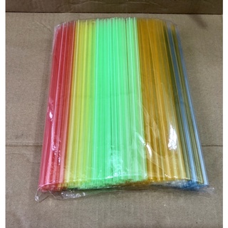 100Gram ỐNG HÚT NHỰA MÀU - PHI 6