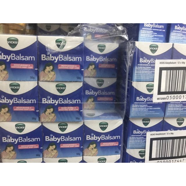 (Sỉ_ lẻ) Vick Baby Balsam nội địa Úc – Dầu thoa giữ ấm, giúp giảm ho, sổ mũi, ngạt mũi cho trẻ