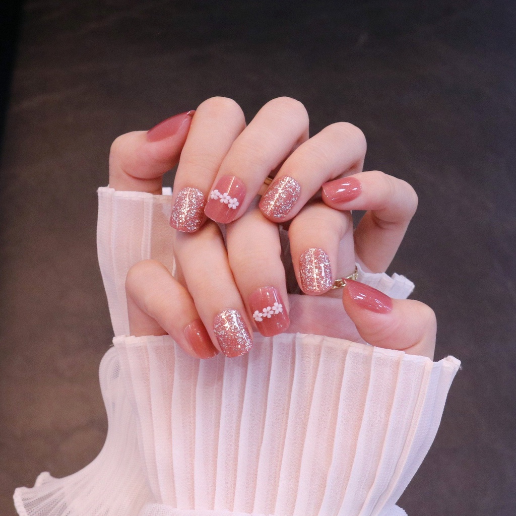 Set 3 lọ sơn móng tay Vonemo nail color nhiều màu nhũ lì Hàn Quốc SM12