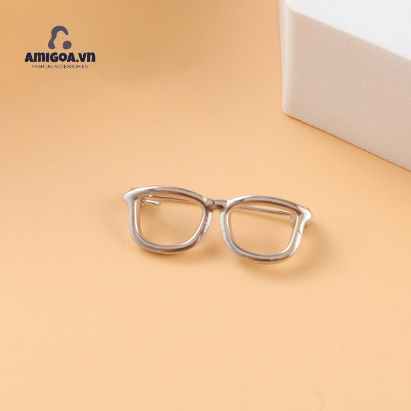 ✨✨Ghim Cài Áo Hình Mắt Kính Bằng Hợp Kim Đơn Giản Thời Trang Dành Cho