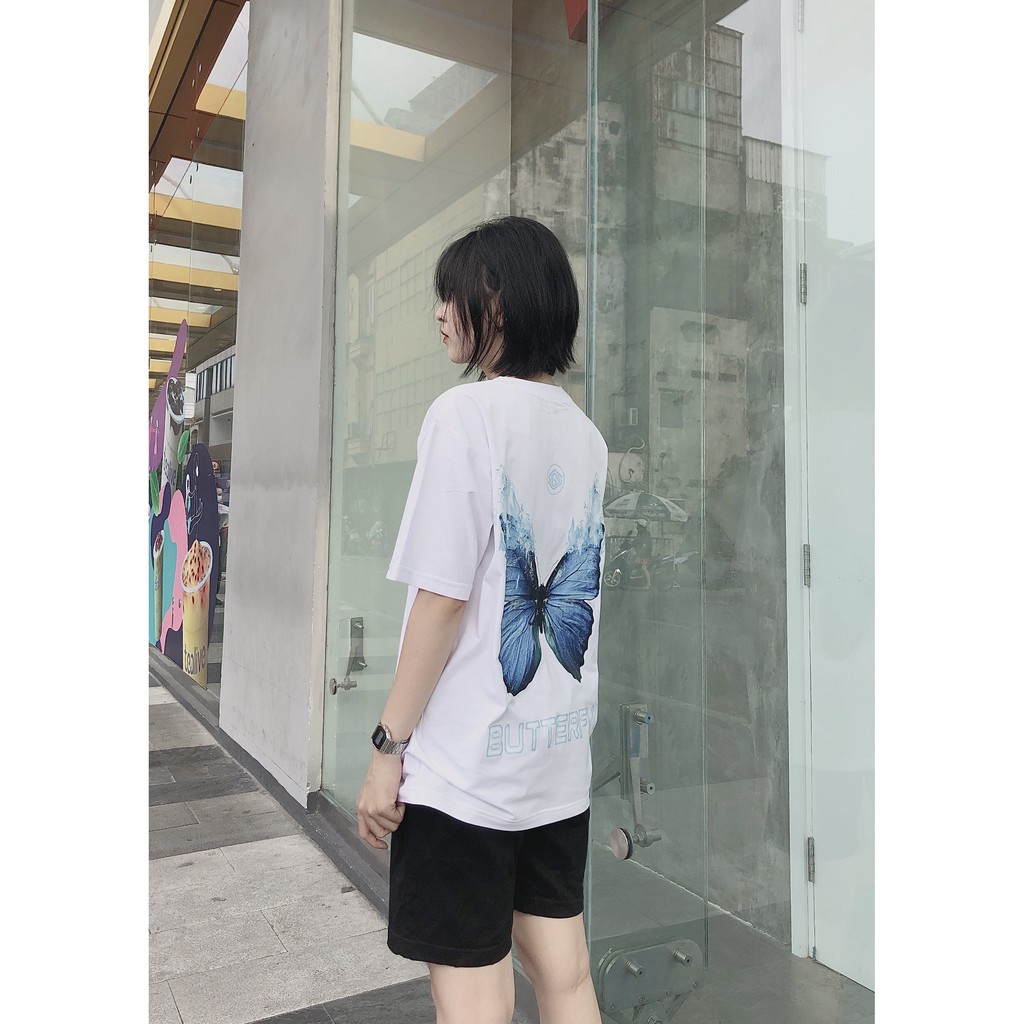 Áo thun bướm tay lỡ form rộng streetwear SGES unisex nam nữ