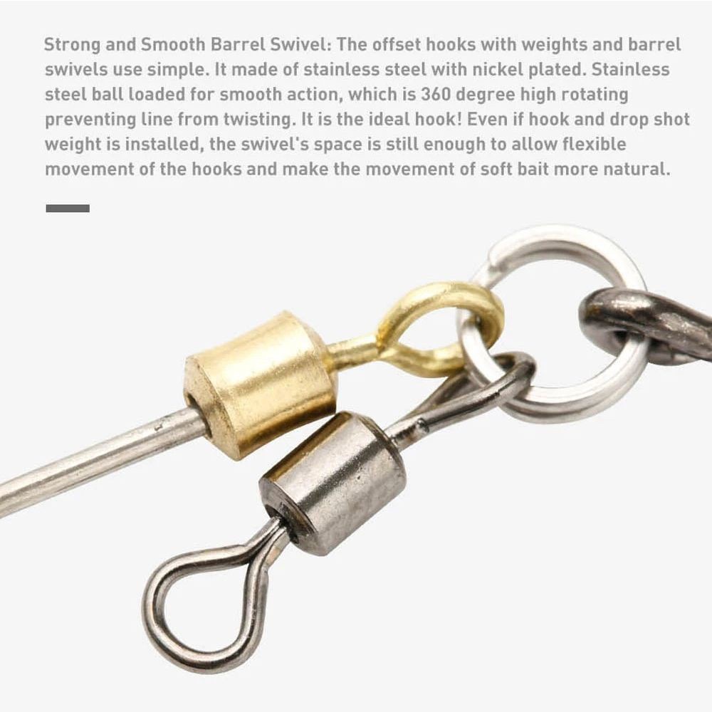 Set 5 Móc Câu Cá 3g-12g Bằng Thép Carbon Chất Lượng Cao