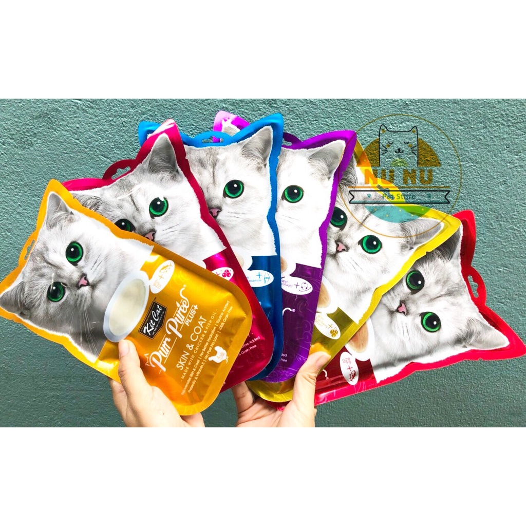 [SIÊU HẤP DẪN, SOUP THƯỞNG BỔ SUNG CHỨC NĂNG] Soup thưởng Kitcat Purr Puree Plus+ cho mèo - gói 4 tuýp