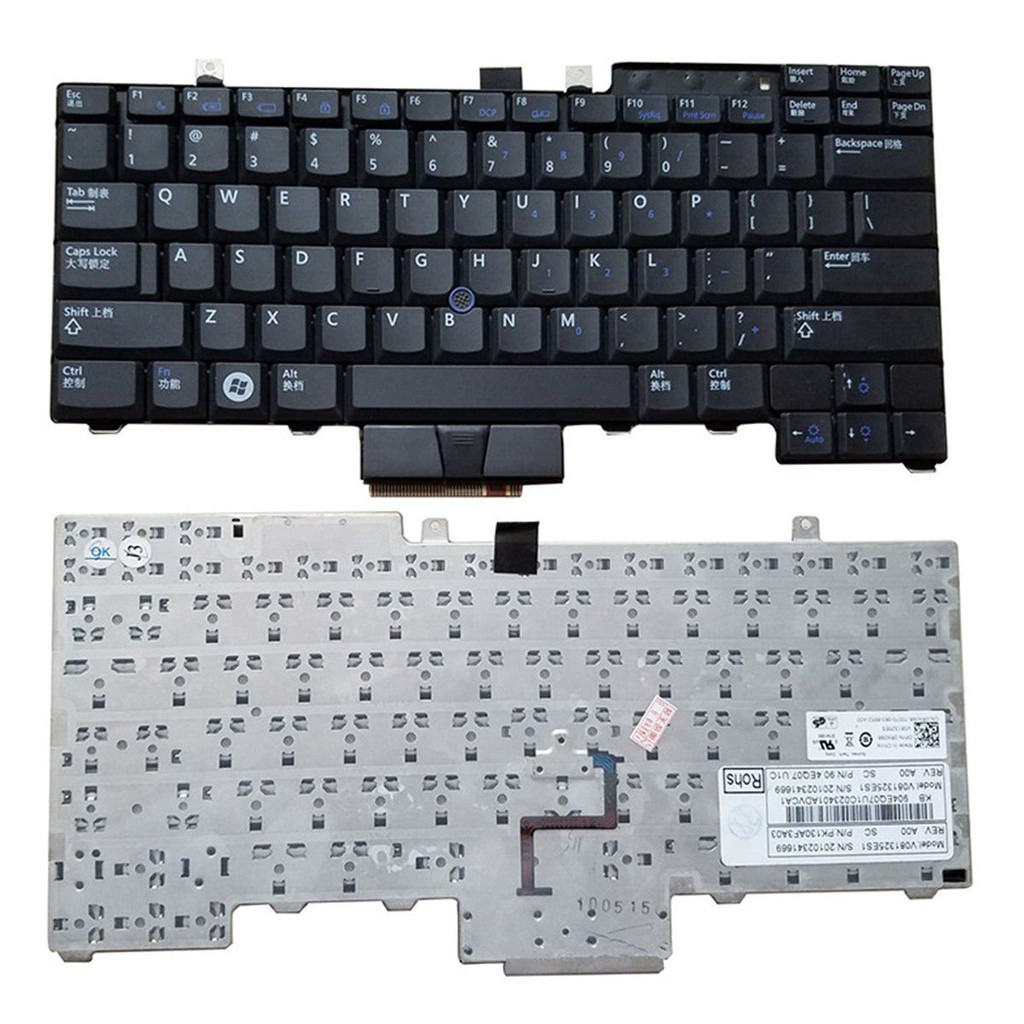 BÀN PHÍM LAPTOP Latitude DELL E6410 E6510 E6400 E6500 - BH ĐỔI MỚI 6 THÁNG - CÓ LED CÓ CHUỘT