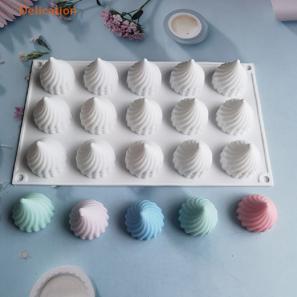 Khuôn Silicone 15 Ô Dùng Làm Bánh Mousse Pudding