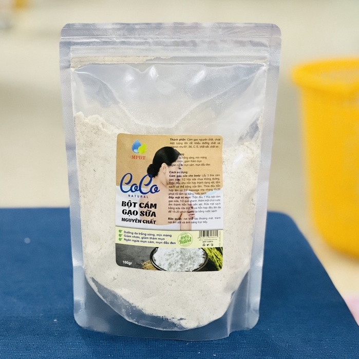Cám Gạo Sữa, Bột Cám Gạo Sữa nguyên chất đắp mặt dưỡng da