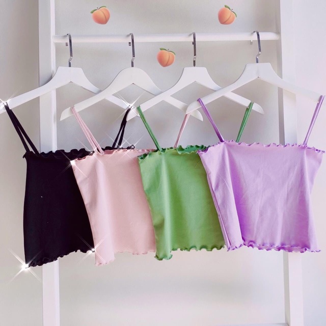 Áo Croptop 2s Trơn Cuốn Biên/TubeTop 2s Basic Kèm Ảnh+Clip Thật