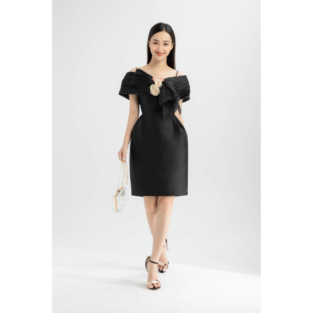 Đầm dạ hội taffeta dáng tulip nữ IVY moda MS 45S2532