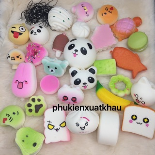 Combo 30 squishy ko trùng lặp (ảnh chụp thật sp)