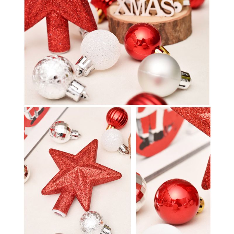 Set 30 Trái Châu 3cm Trang Trí Cây Thông Noel