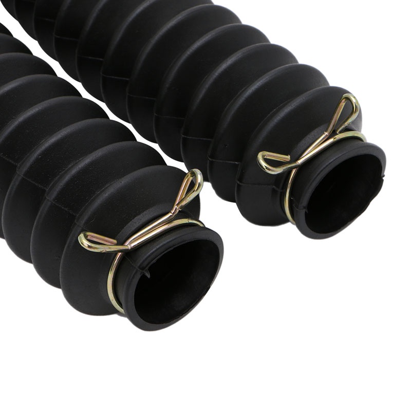 Set 2 Vỏ Bọc Phuộc Trước Xe Máy Chống Bụi Chống Sốc Màu Đen