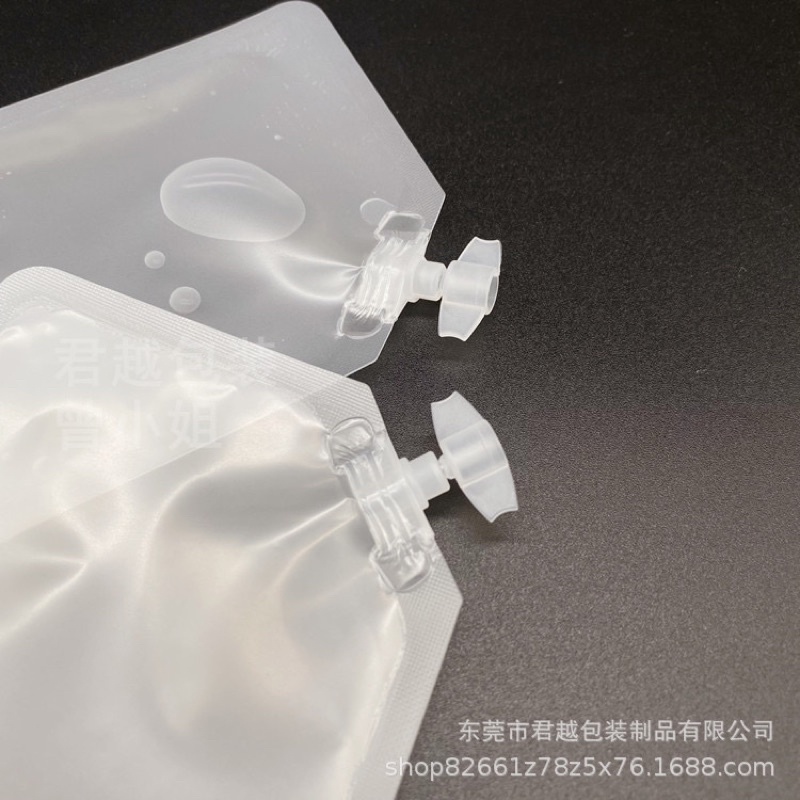 Túi nhựa chiết mỹ phẩm mini size du lịch - dùng máy duỗi kẹp hàn đáy túi