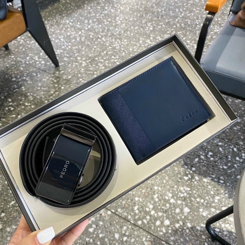 Set ví nam thắt lưng pedr0