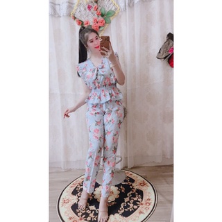 Sét bộ bông vải lụa hàn size dưới 58kg.LH004