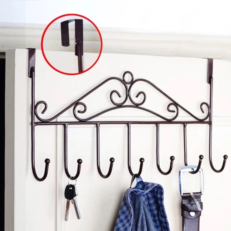 Móc Treo Đồ Sau Cửa 7 Chấu Móc Tiện Lợi Móc Quần Áo Túi Xách...Đa Năng Thông Minh