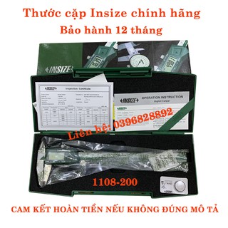 Thước cặp điện tử dải đo 0-200mm insize 1108-200 - bảo hành 12 tháng