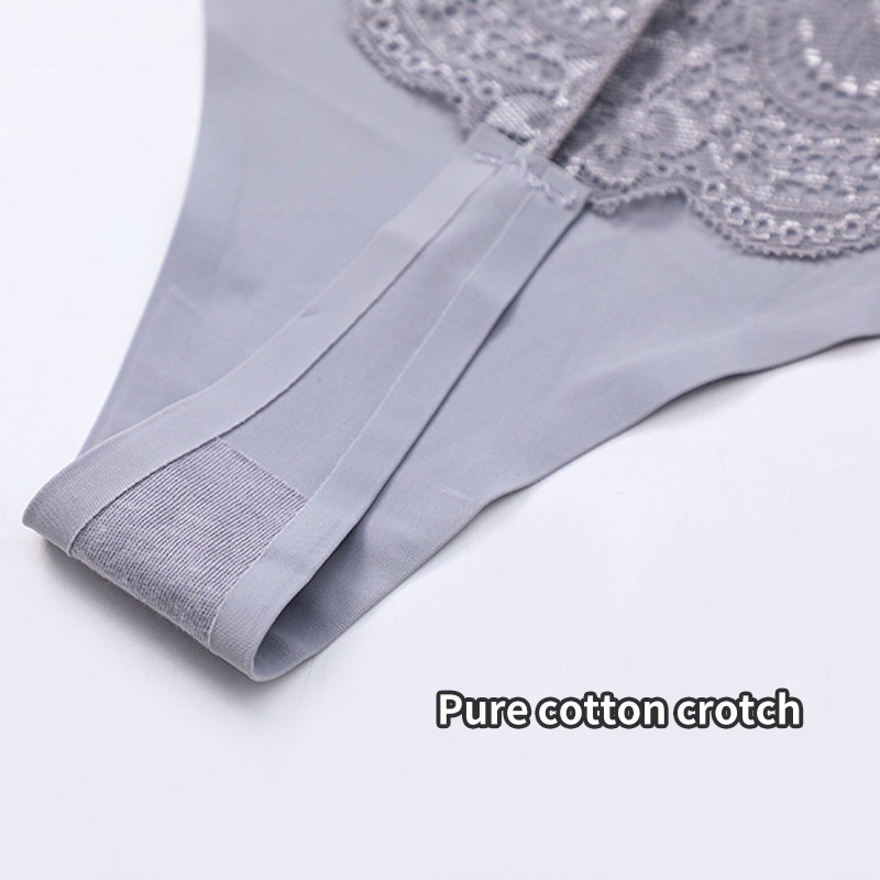 Bộ 3 quần lót nữ ZXYOUPING M-XXL vải lụa mềm siêu mỏng không đường may