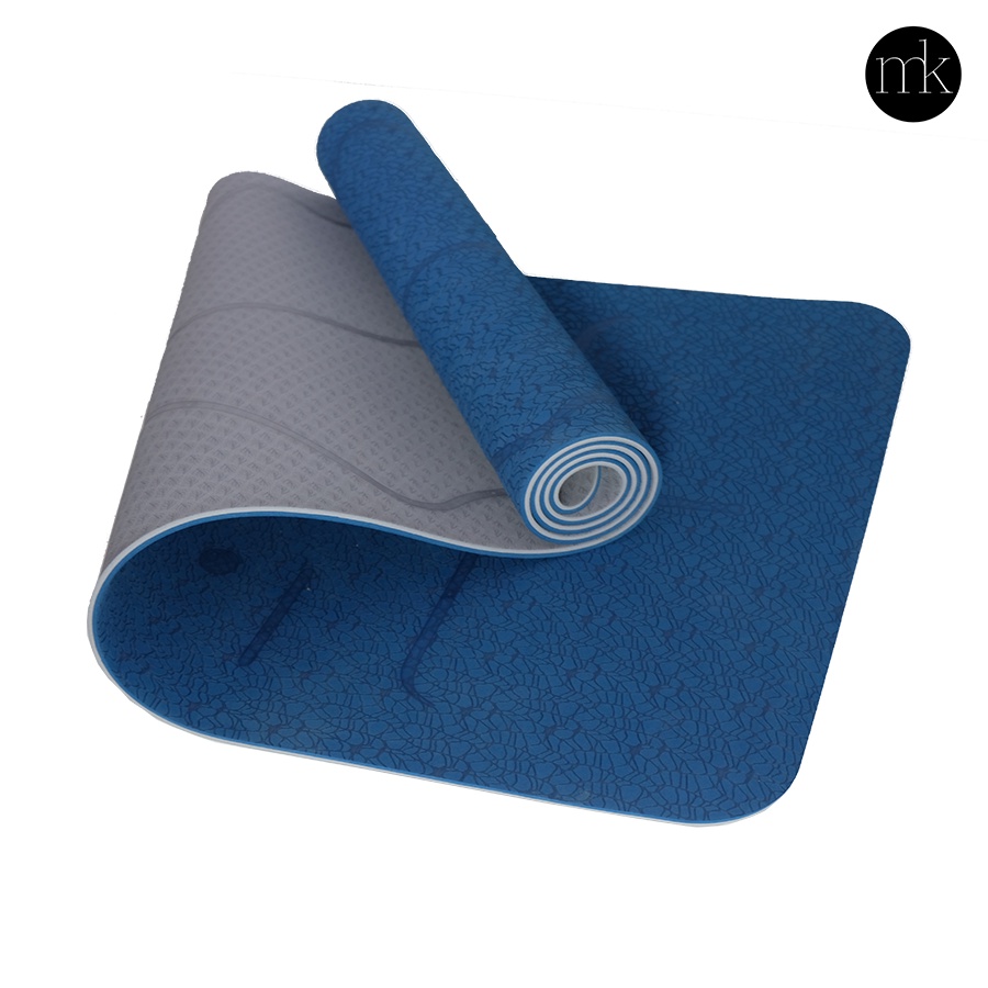 Thảm yoga MIKIE MAT 2 màu định tuyến Premium Mat Dày 6mm