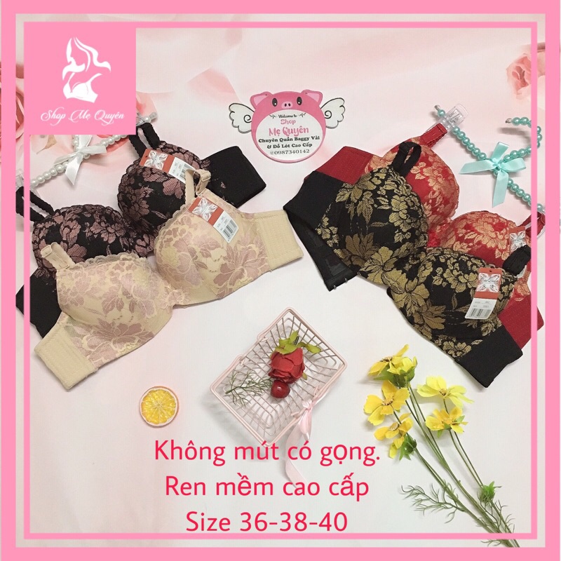 Áo lót ren không mút có gọng- nâng ngực gọn gàng- chống xệ siêu tốt