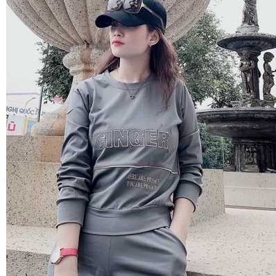 Đồ bộ nữ thu đông hàng cao cấp, vải mềm mịn co giãn thiết kế trẻ trung mặc ở nhà hay thể dục thể thao đều thoải mái | BigBuy360 - bigbuy360.vn