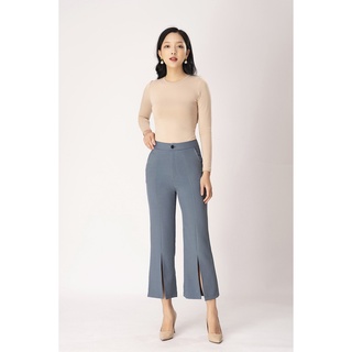 Quần ống loe xẻ trước gumac qb1237