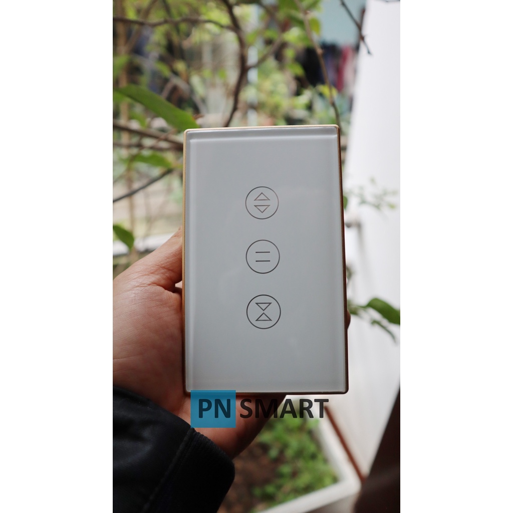Công Tắc Cửa Cuốn Viền Nhôm WiFi Điều Khiển Qua Điện Thoại App Tuya