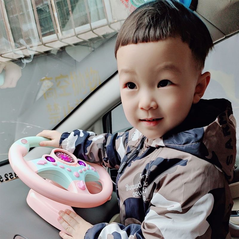 Đồ chơi Vô Lăng Gắn Xe Ô Tô Cho Bé, Vô Lăng Có Đèn Phát Nhạc, Quay 360 độ