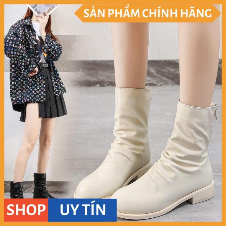 Bốt Nữ Nhũn Cao Cổ Hàn Quốc Xịn Xò