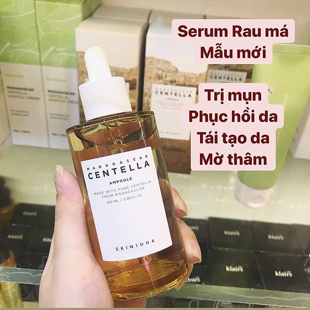 < tem phụ >Tinh Chất Serum Rau Má Madagascar Skin1004 100Ml + 55Ml + Hyalu Cica 50Ml Dành Cho Da Mụn Nhạy Cảm | BigBuy360 - bigbuy360.vn