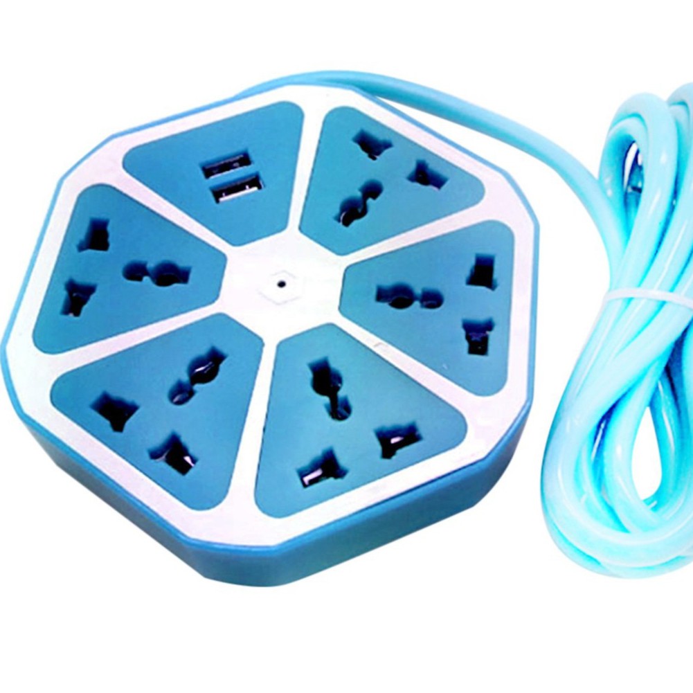 Ổ cắm điện đa năng Panda hình trái cam kèm 2 cổng USB