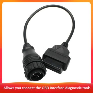 14 pin to 16 pin obdii cable male to female adapter car diagnostic obd2 cord for mercedes benz sprinter