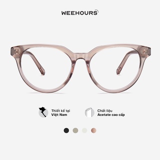 Gọng kính cận nữ WeeHours BAE , dáng mắt mèo thời trang, nhựa Acetate cao cấp