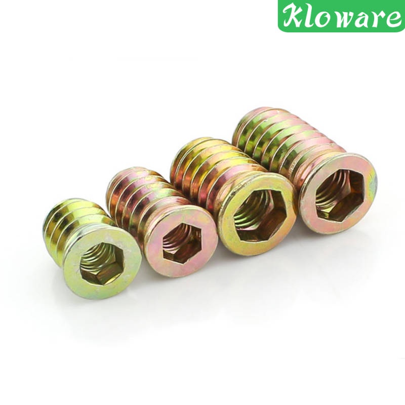 Bộ 10 Ốc Vít Đầu Lục Giác M8 * 22 Chuyên Dụng Cho Đồ Nội Thất Gỗ