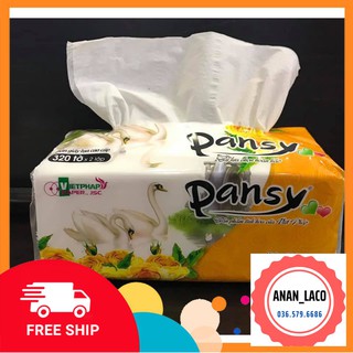 FREESHIP - Giấy rút lụa Pansy 320 tờ [Giấy lụa loại 1]