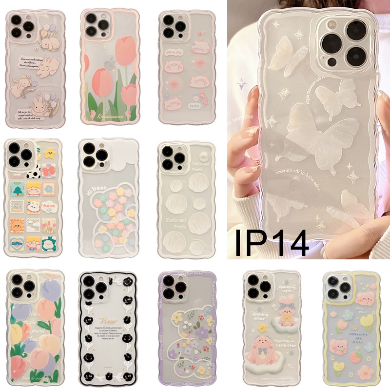 Ốp Điện Thoại Trong Suốt Họa Tiết Hoạt Hình Dễ Thương Cho Iphone 14 11 8 7 Plus SE2 XS XR 12 13 Mini PRO MAX
