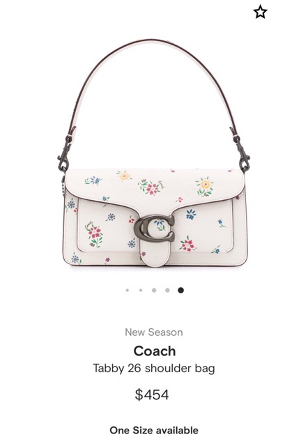 🆘RẺ NHẤT SHOPEE🆘 TÚI COACH TABBY HOA LÁ
